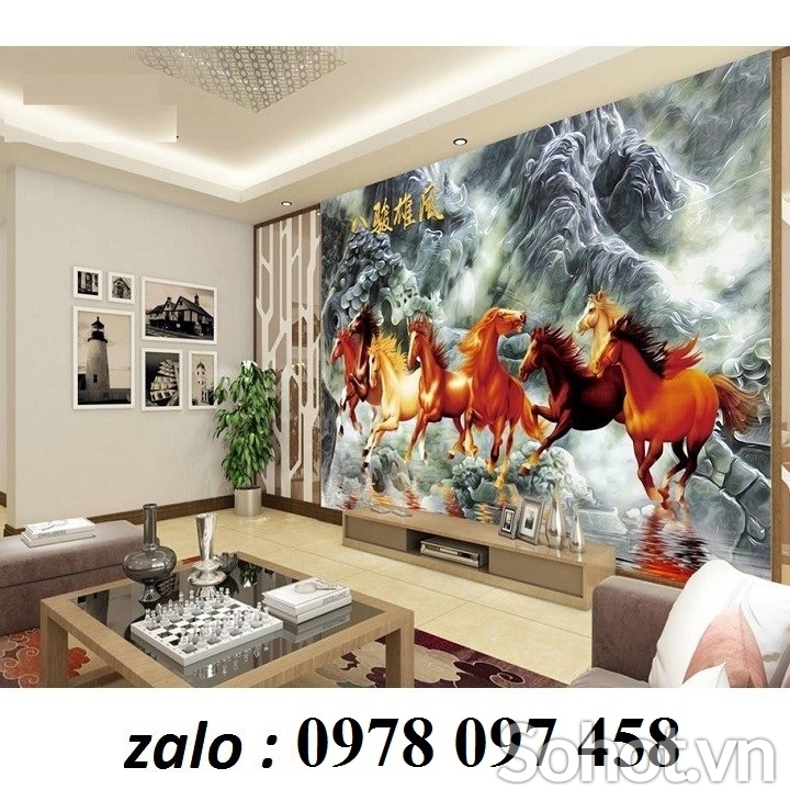 Tranh gạch 3D - tranh mã đáo