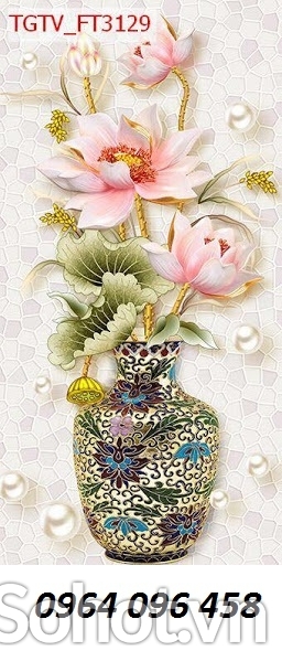 Tranh gạch 3d dán tường phòng khách - 609CP