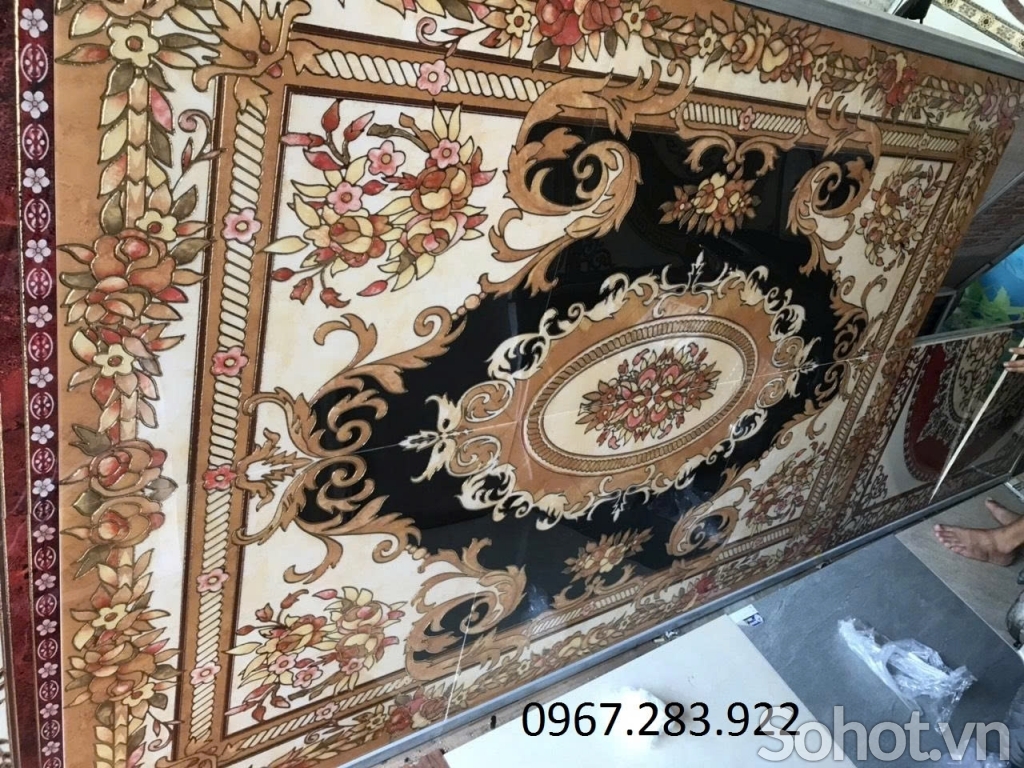Thảm gạch đẹp ốp sang trọng 3D
