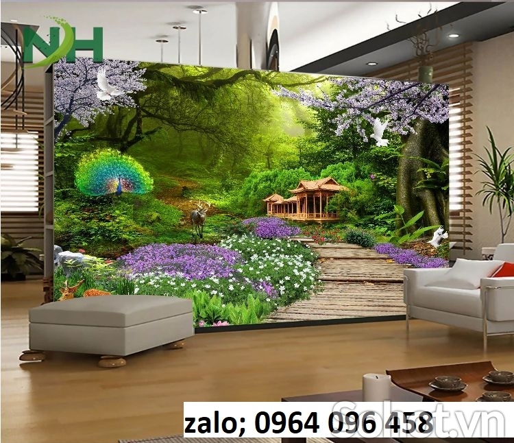 Tranh gạch ốp tường phong cảnh thiên nhiên 3d - KGCV54