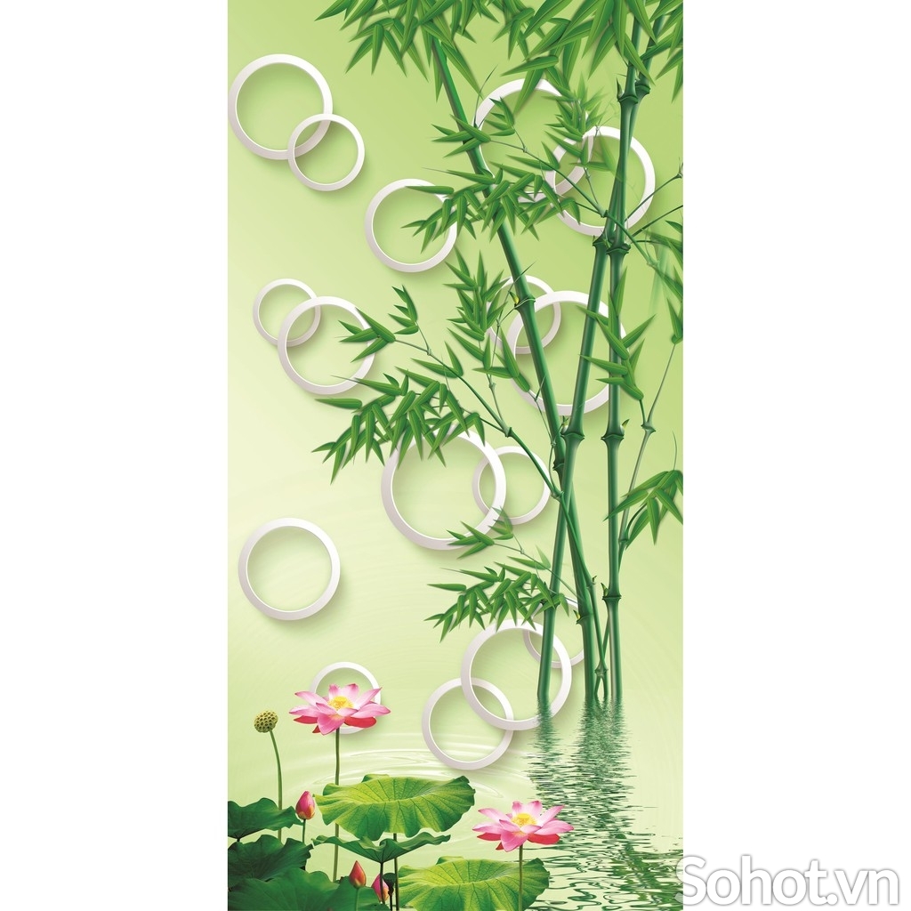 Tranh gạch 3d phong cảnh khổ đứng - DBBVN8