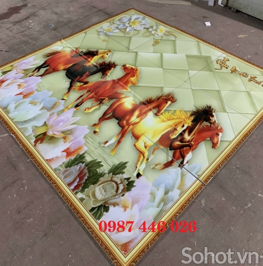 Gạch ốp tường, gach trang trí tường đẹp phòng khách HP9822