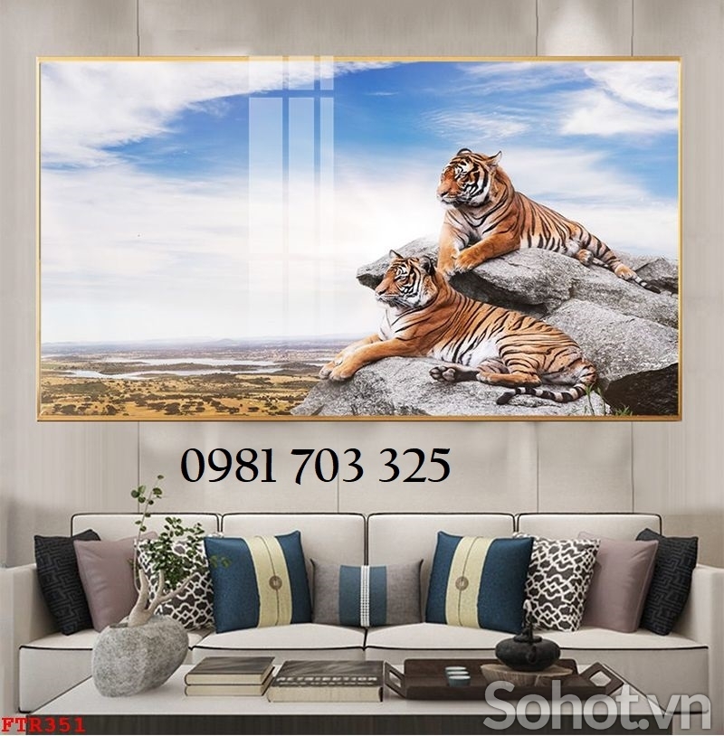 Tranh hổ phong thủy, tranh gạch