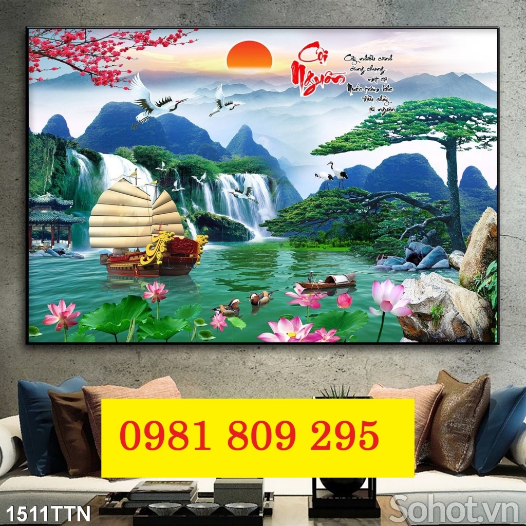 Tranh gạch men ốp tường phòng khách HN93932
