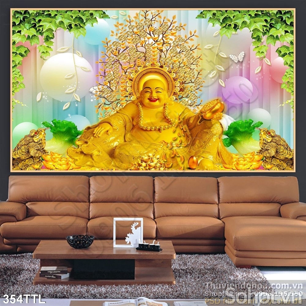 Tranh gạch 3D tài lộc trang trí