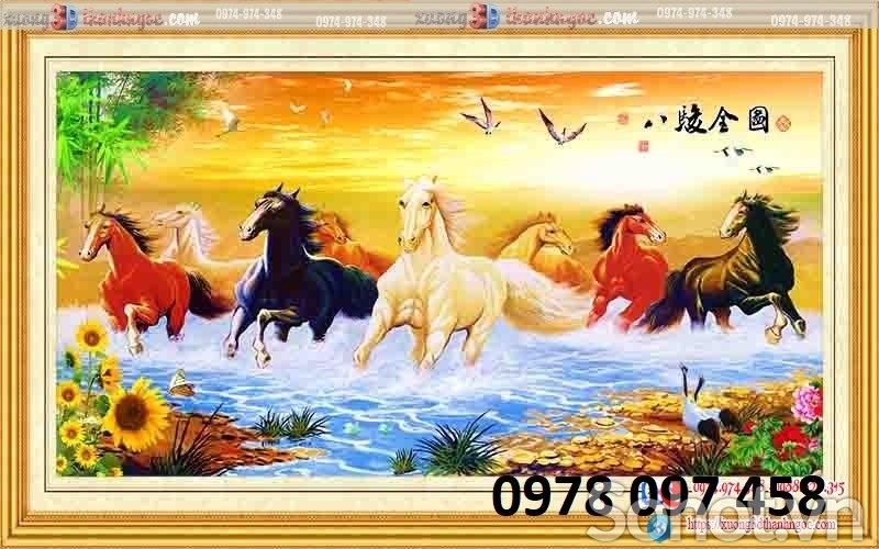 Mã đáo truy phong- gạch tranh 3D