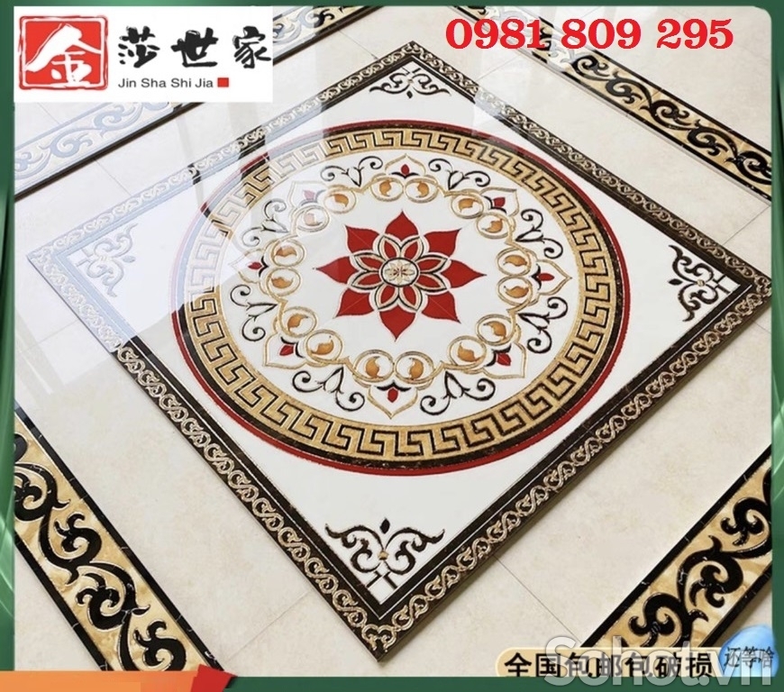 Thảm gạch cao cấp lát sảnh vuông NH3333