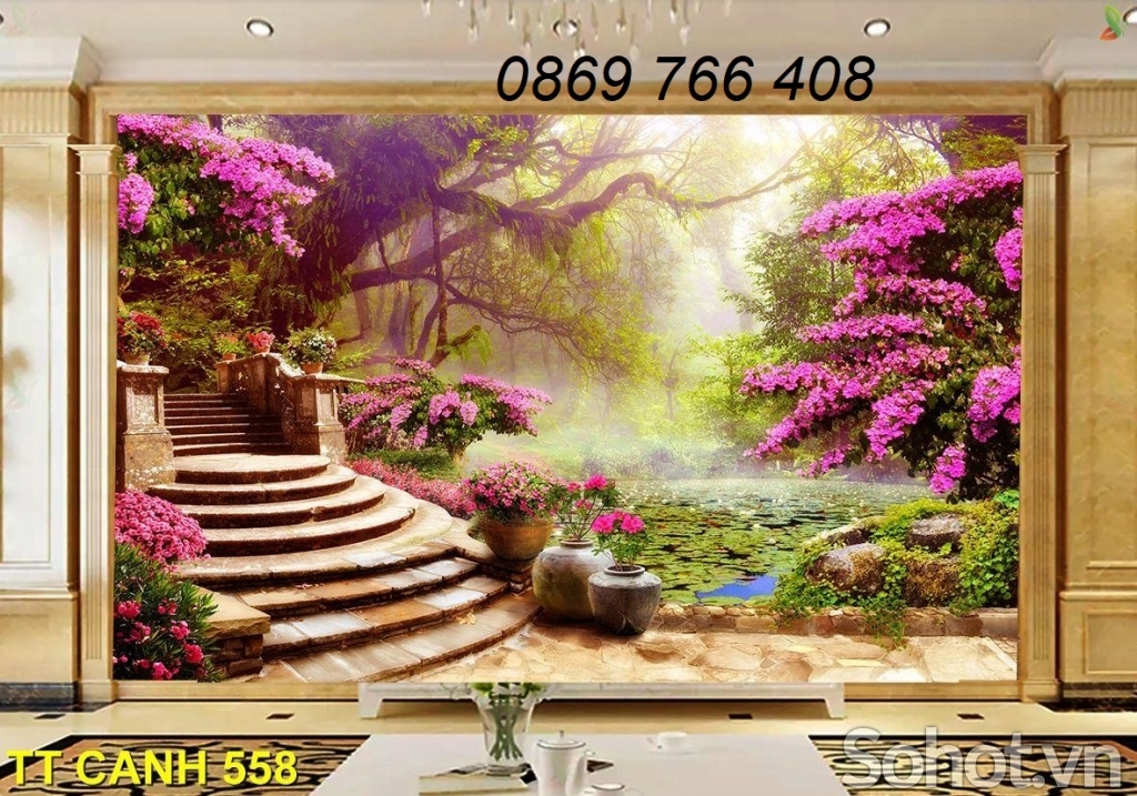 Tranh treo tường phòng khách 3d