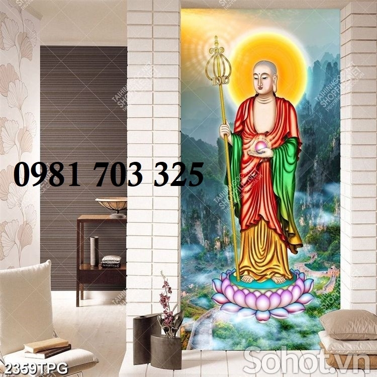 Gạch tranh Phật pháp ốp tường
