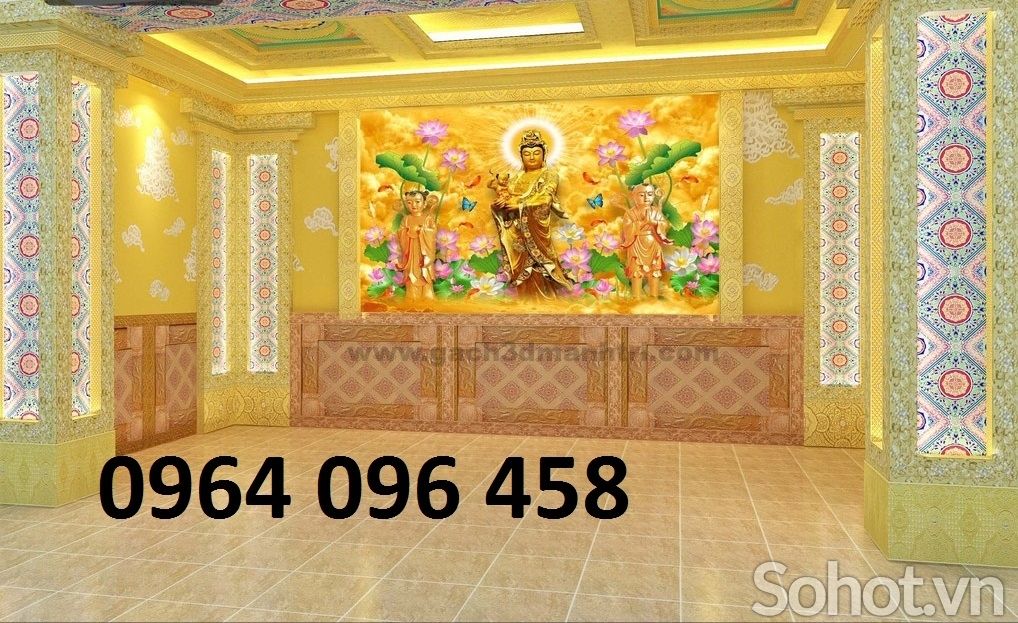 Tranh gạch 3d phật phòng thờ - MCVV64