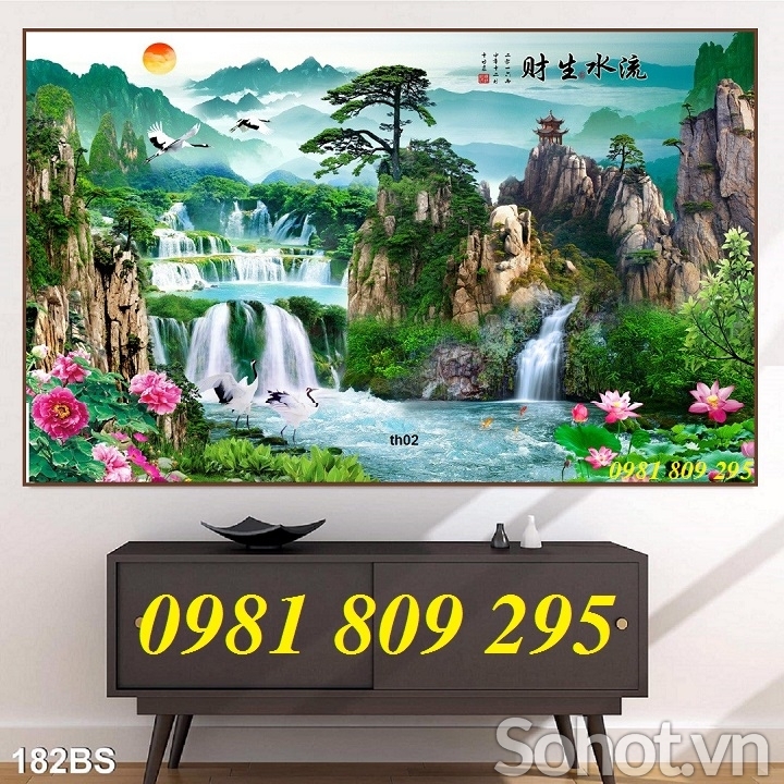 Gạch tranh , gạch ốp tường trang trí phòng khách