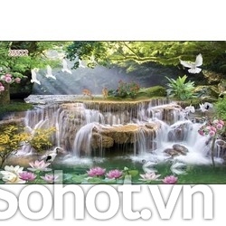 Tranh dán phòng khách - tranh phong cảnh thiên nhiên
