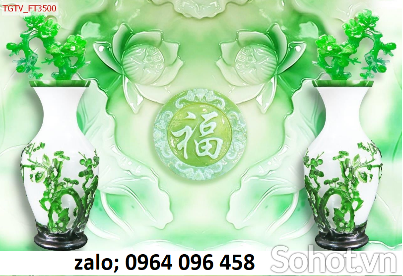 Gạch tranh 3d trang trí phòng khách - CB744