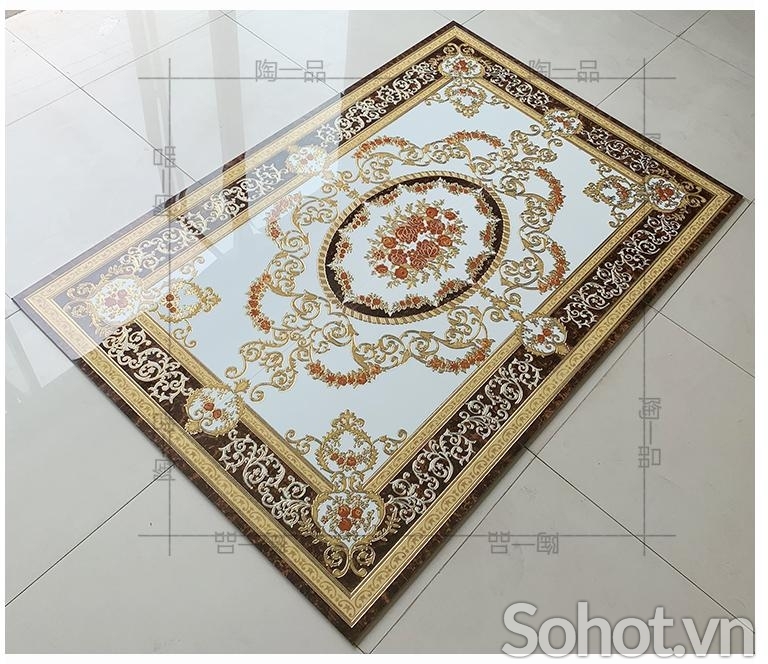 Gạch thảm sàn trang trí phòng khách