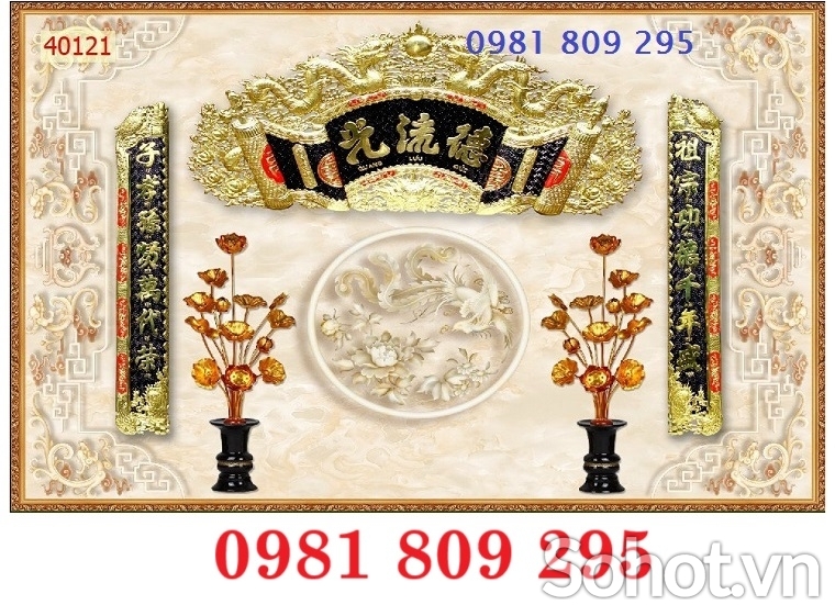 Tranh gạch , mẫu gạch tranh 3d phòng thờ