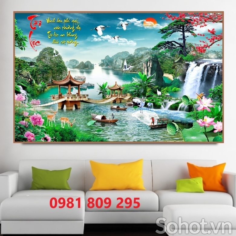 Gạch ốp tường trang trí phòng khách đẹp JP7272