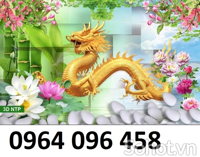 tranh rồng 3d phong thủy - VML9