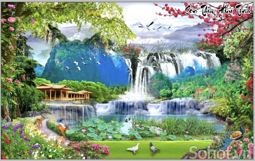 Gạch tranh 3D ốp tường