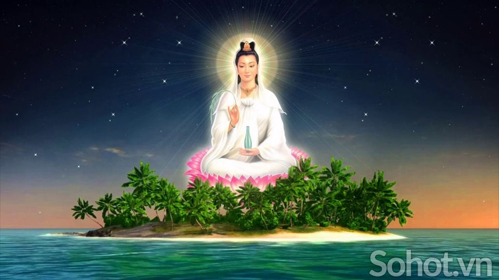 Tranh gạch 3d phật quan âm - SKM95