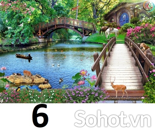 Tranh gạch 3d phong cảnh đẹp - FJC44