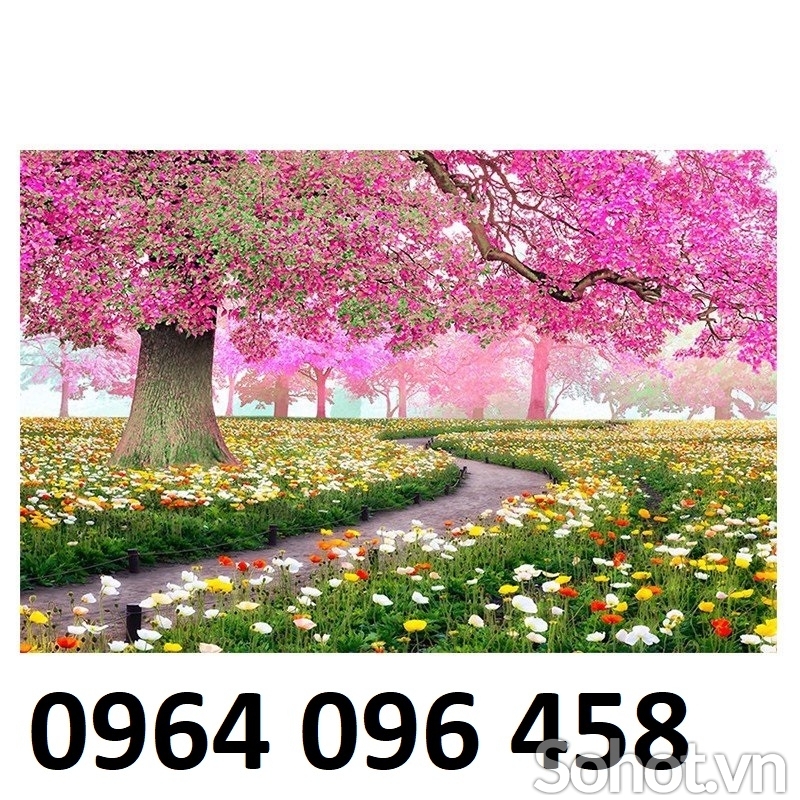 Tranh cảnh đồng quê 3d - tranh gạch 3d ốp tường - SSX51