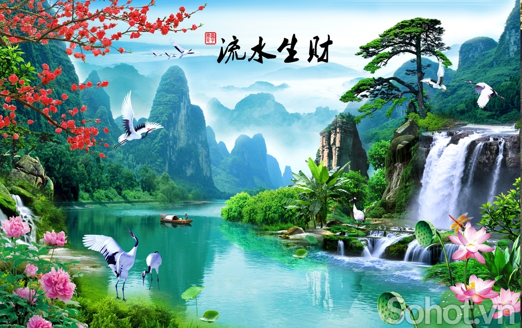 tranh gạch 3d hút tài lộc - SVV55
