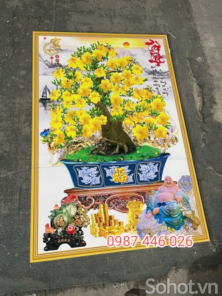 Ảnh thực tế gạch tranh 3d