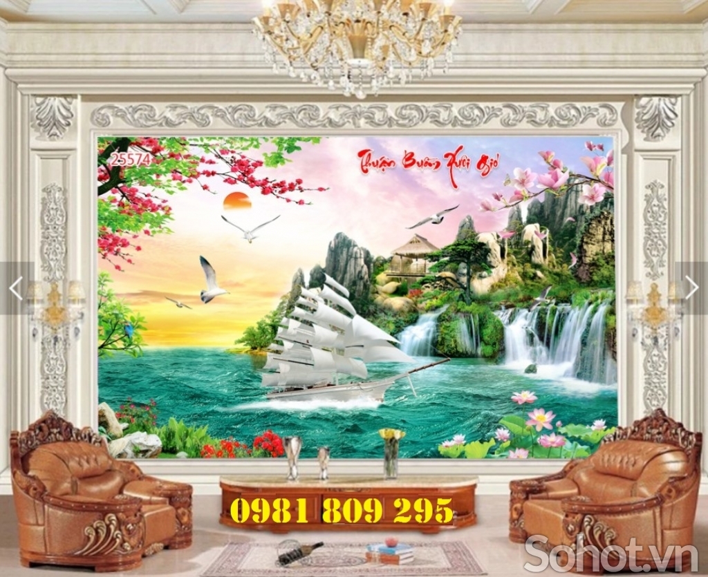 Gạch tranh ốp tường - tranh gạch men