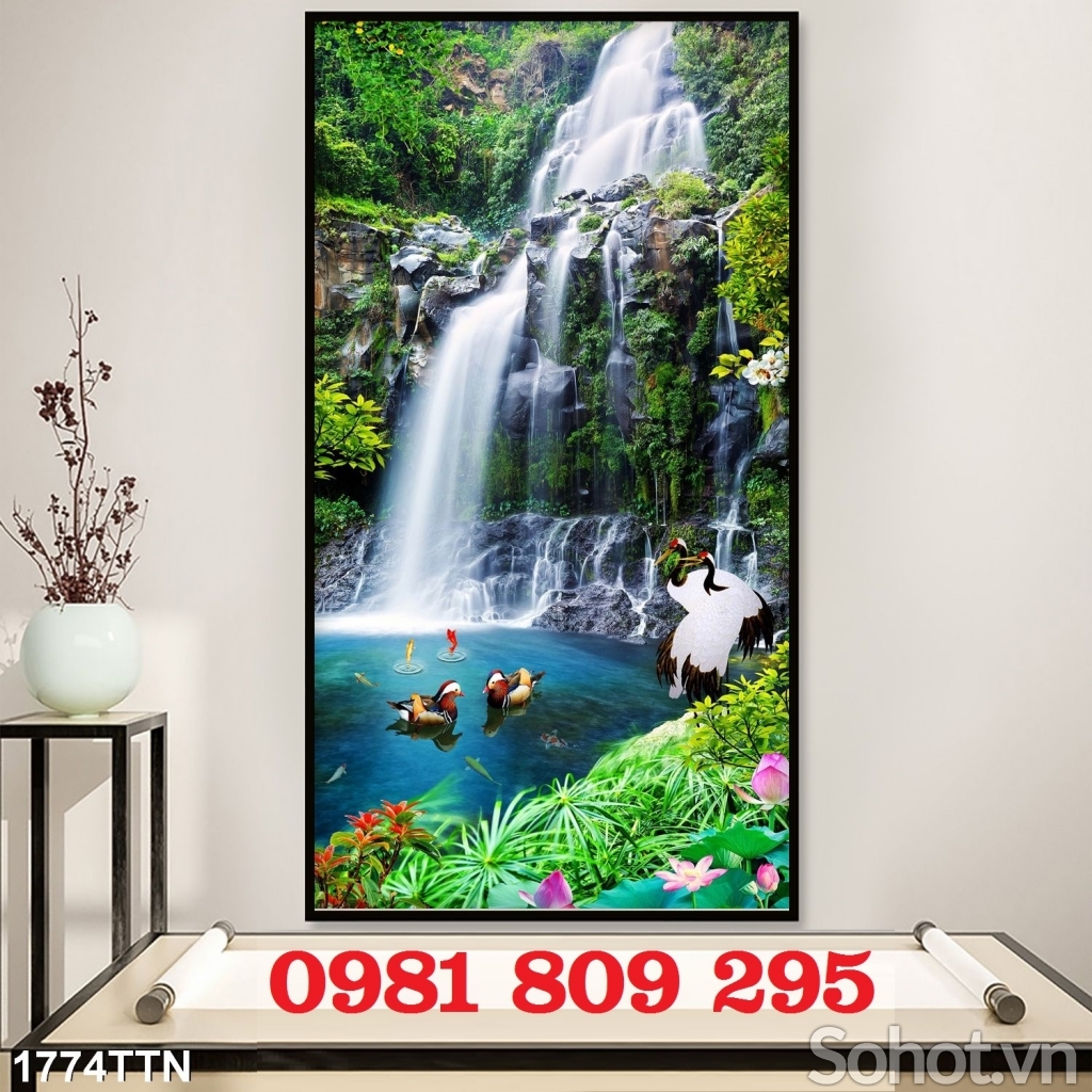 Tranh gạch men khổ đứng JHYT4