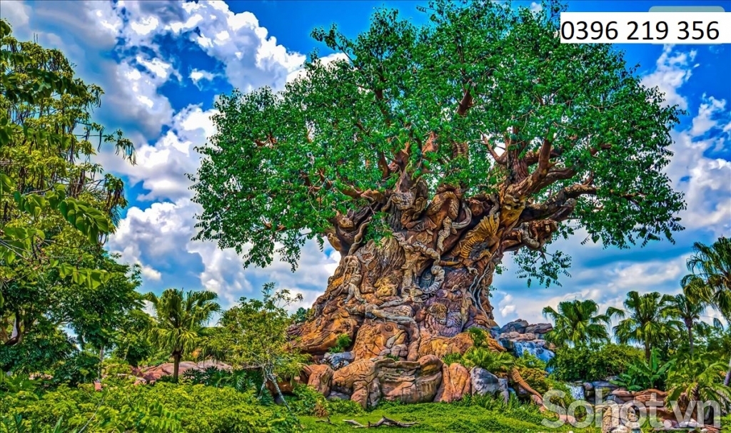 Tranh gạch men 3D Bồ Đề phong thủy