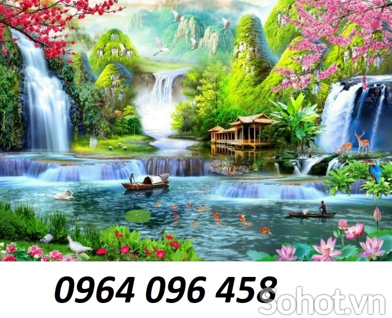 tranh 3d phong thủy - tranh gạch 3d phong thủy - 87SMN