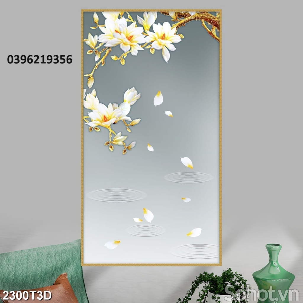 Tranh gạch đẹp 3D treo tường