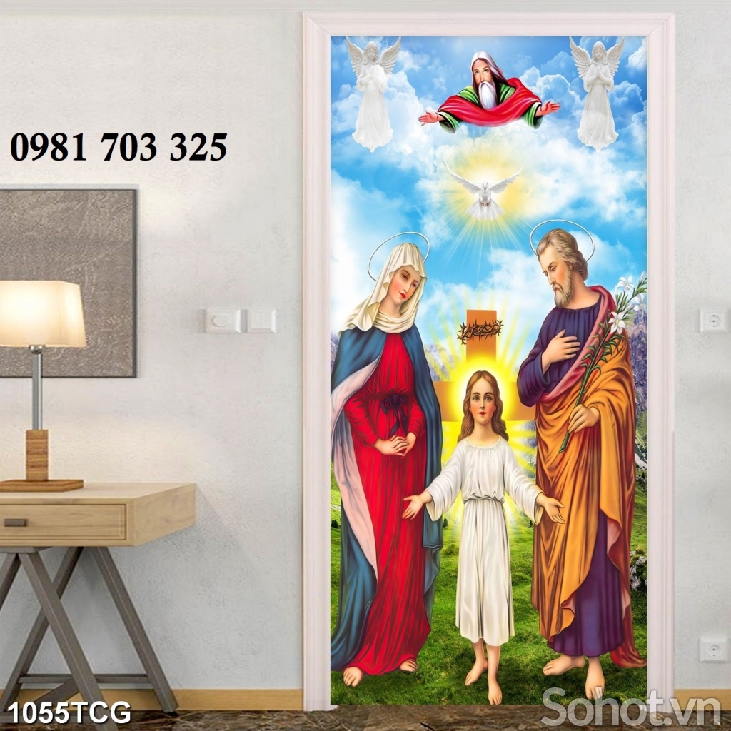 Gạch tranh 3d công giáo trang trí