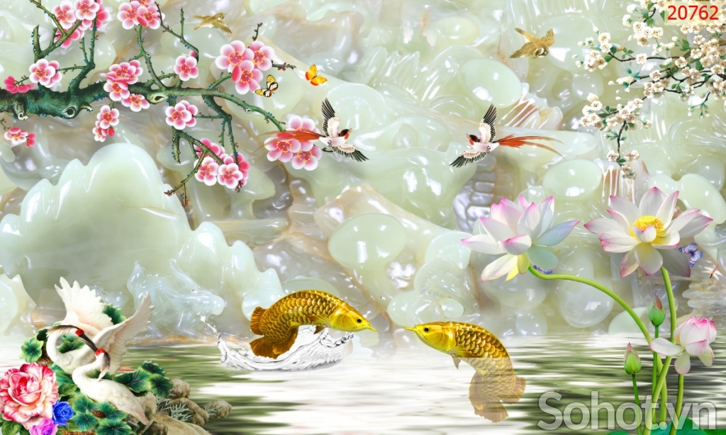 Gạch tranh 3D - tranh gạch men dán tường