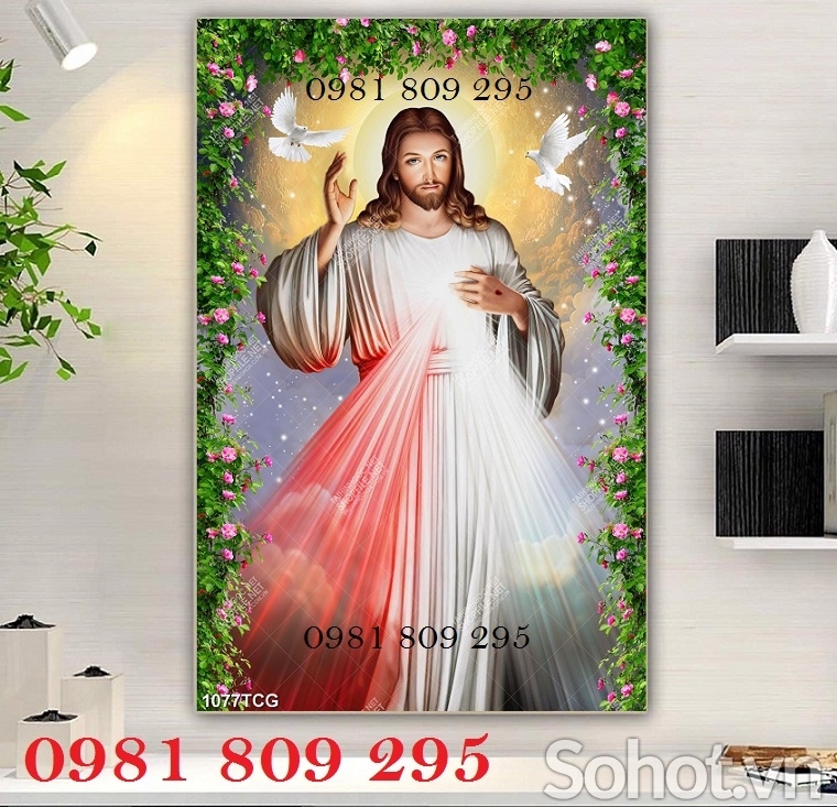 Tranh gạch 3d công giáo - tranh gạch men chúa