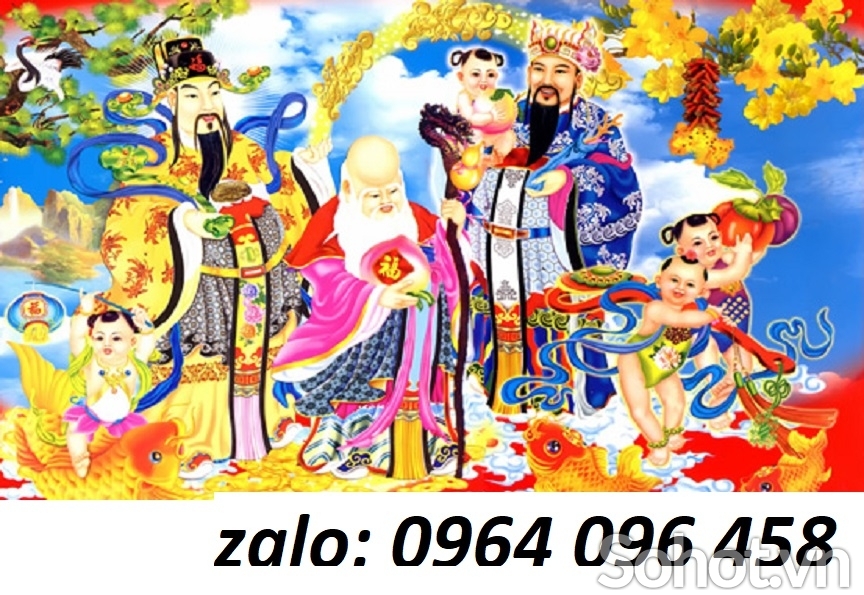 Tranh gạch 3d phúc lộc thọ - 621AM