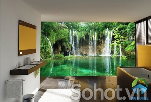 Tranh gạch 3d phòng tắm - LCVV83