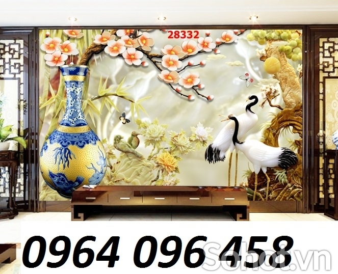 Mẫu tranh gạch 3d phòng khách đẹp - SAZZZ3
