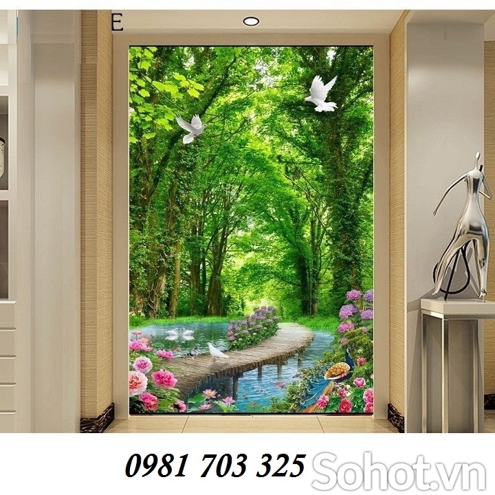 Tranh gạch men khổ đứng