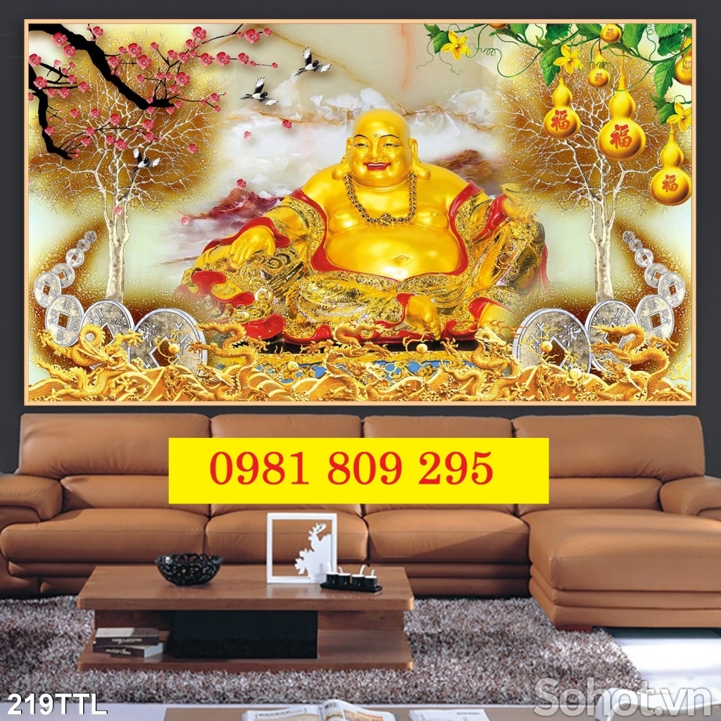 Tranh 3d thần tài , gạch tranh thần tài HN9991
