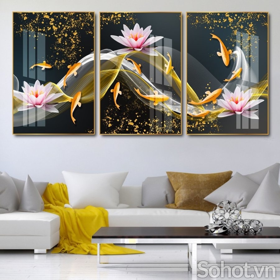 Tranh gạch 3D cá chép