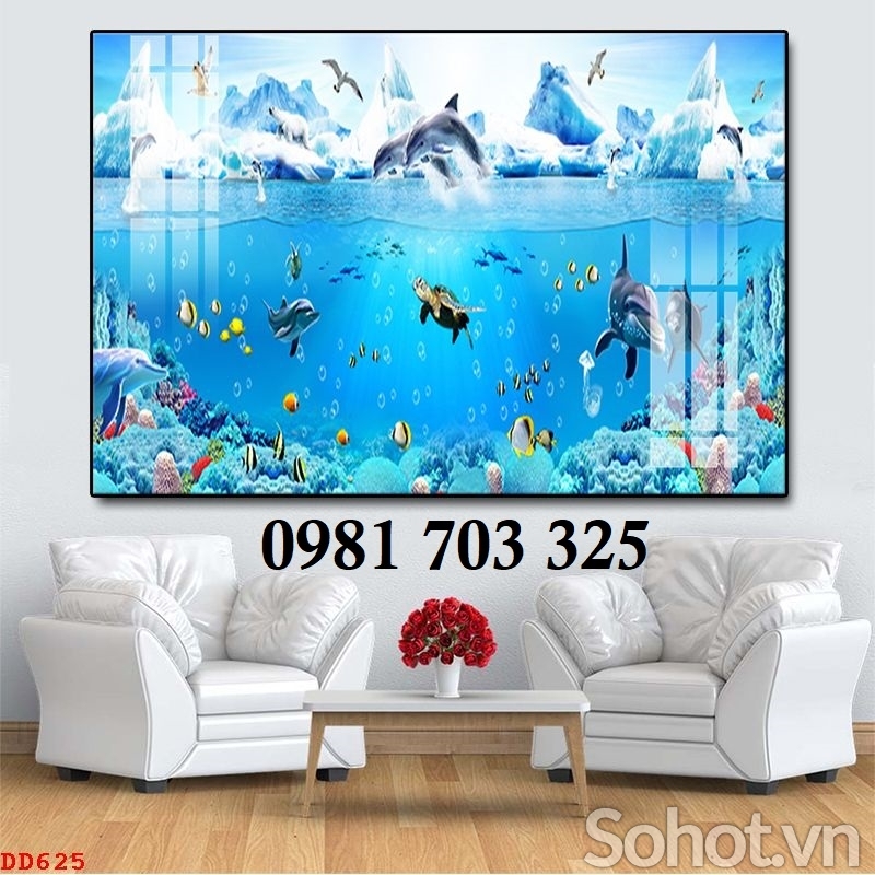 Gạch tranh phong cảnh biến dán tường