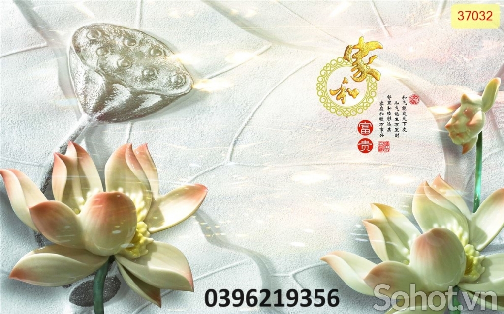 Tranh gạch giả ngọc đẹp 3d