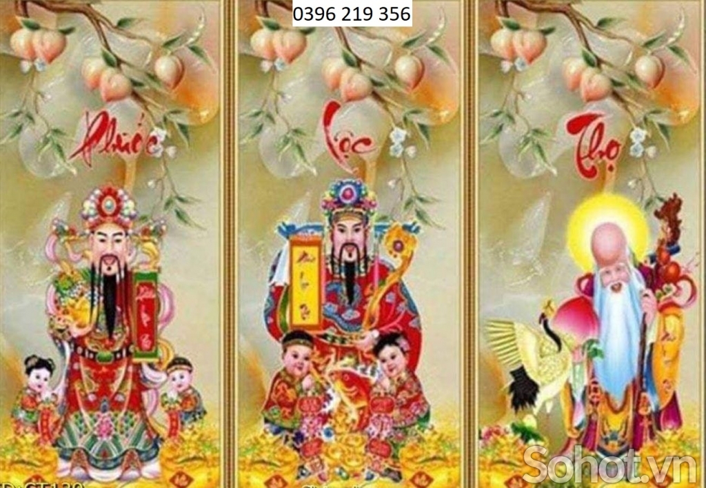 Tranh gạch 3d trang trí phòng khách phong thuỷ