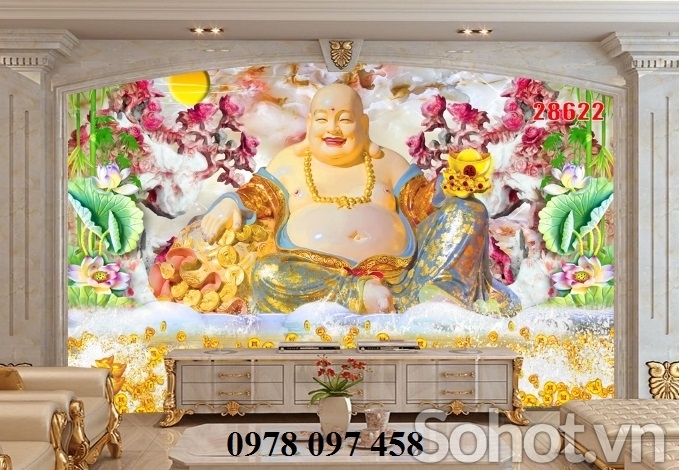 Tranh gạch - tranh thần tài