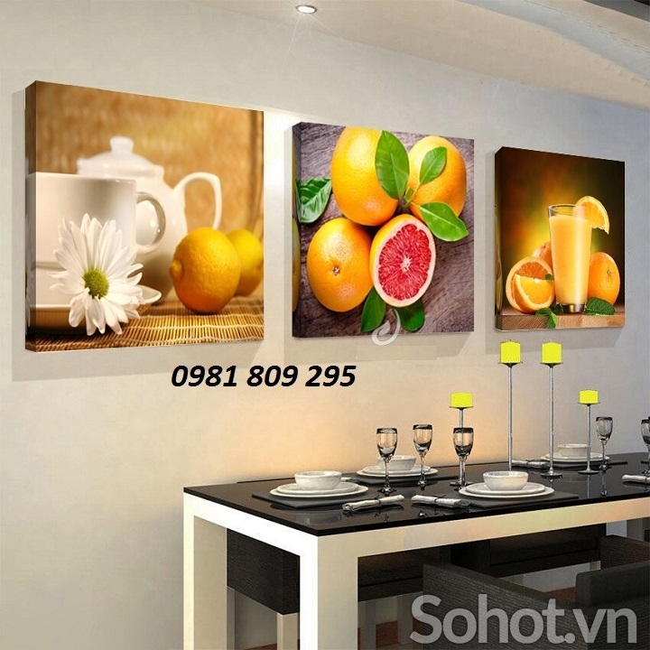 Tranh ốp tường phòng bếp