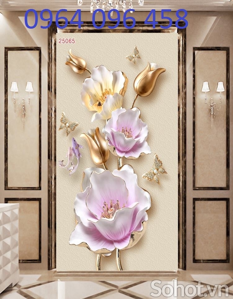 Tranh gạch 3d phong thủy phòng khách - 042XPP