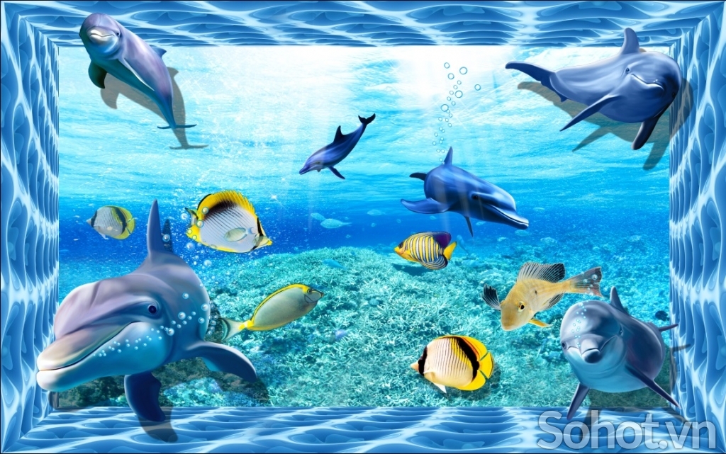 Tranh gạch 3d ốp tường cảnh biển - 789MN5