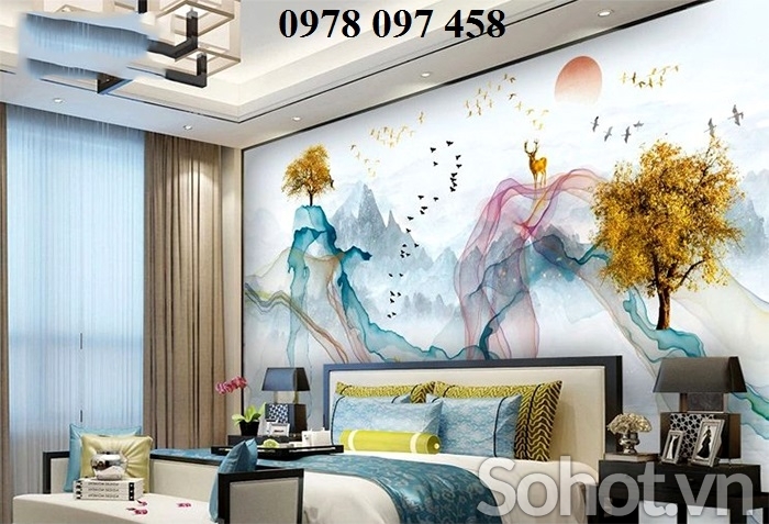 Tranh gạch 3D - tranh phòng ngủ