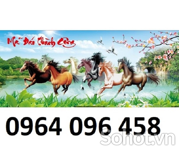 Tranh mã đáo thành công 3d - tranh gạch 3d ốp tường - CNBN05